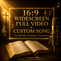 16:9 Widescreen Video + Custom Bible Song